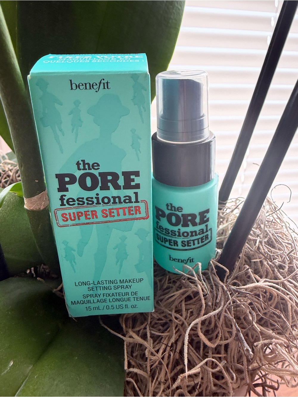 Benefit The POREfessional Super Setter Makeup Setting Spray — Turquoise